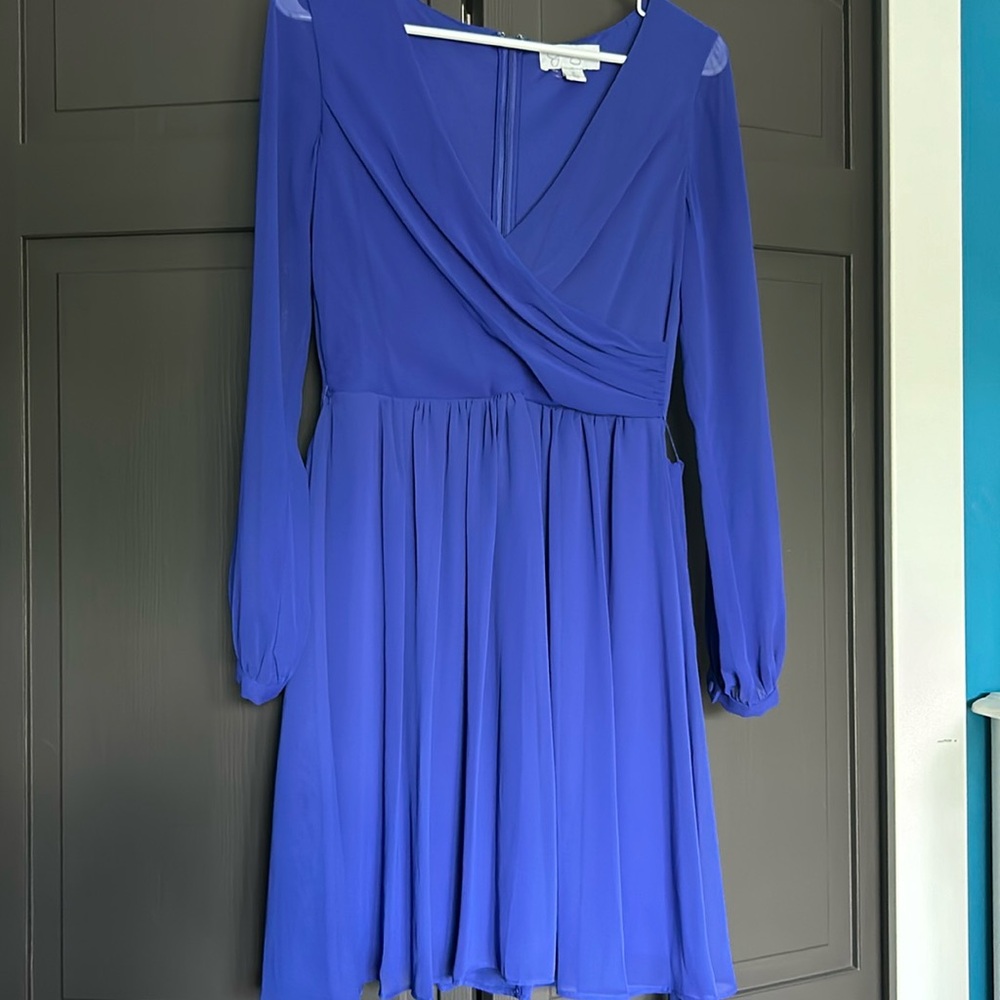 Long Sleeve Purple Dress